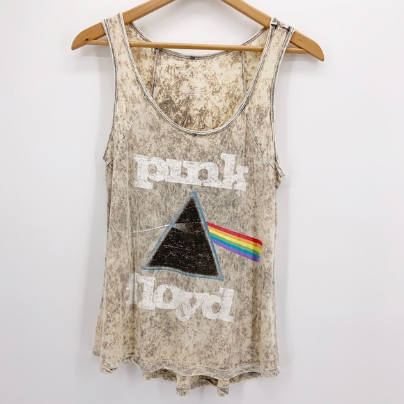 Pink Floyd Tops - Pink Floyd Distressed Graphic Tank